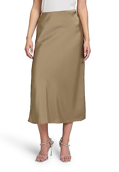 Vera Mont Maxirock Damen Satinrock wadenlang günstig online kaufen