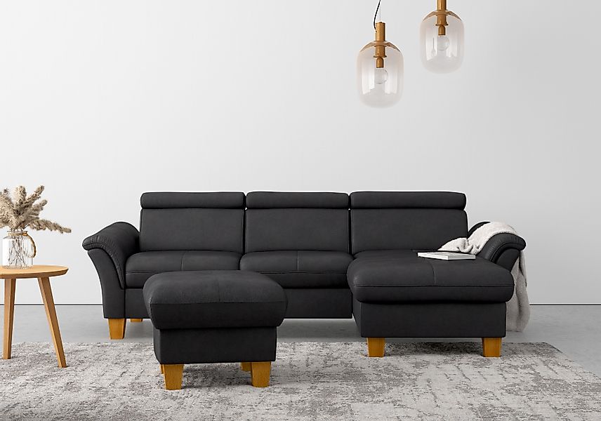 Home affaire "Lindgren L-Form" wahlweise mit Bett mit klappbaren Rollen, Ka günstig online kaufen