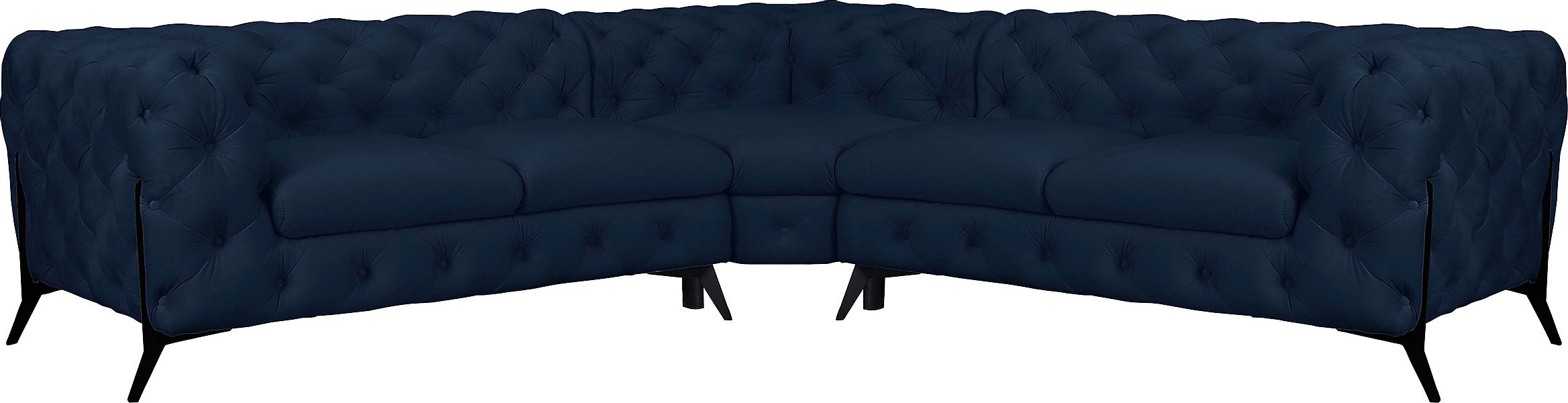 Home affaire Chesterfield-Sofa »Amaury L-Form« Chesterfield-Optik, Breite/T günstig online kaufen