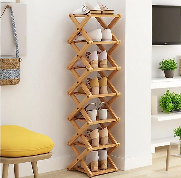 YINDN Schuhregal 7 Ebenen Schuhschrank, Vertikales günstig online kaufen