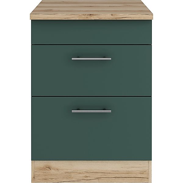 OPTIFIT Savona405 Küchen-Unterschrank 60 cm Steingrün günstig online kaufen