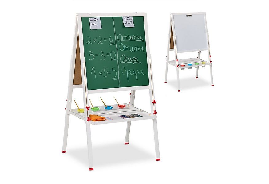 relaxdays Standtafel Kinderstandtafel mit Whiteboard günstig online kaufen
