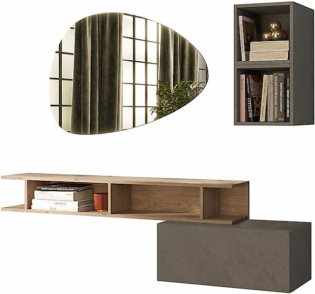 INOSIGN Garderoben-Set »INFINITY, 4tlg. Breite 150 cm, Höhe variabel, moder günstig online kaufen