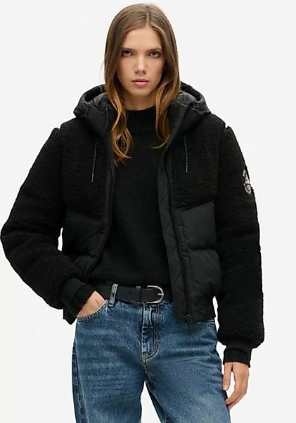 Superdry Steppjacke "SU-EVEREST BOMBER HYBRID JACKET", mit Kapuze günstig online kaufen