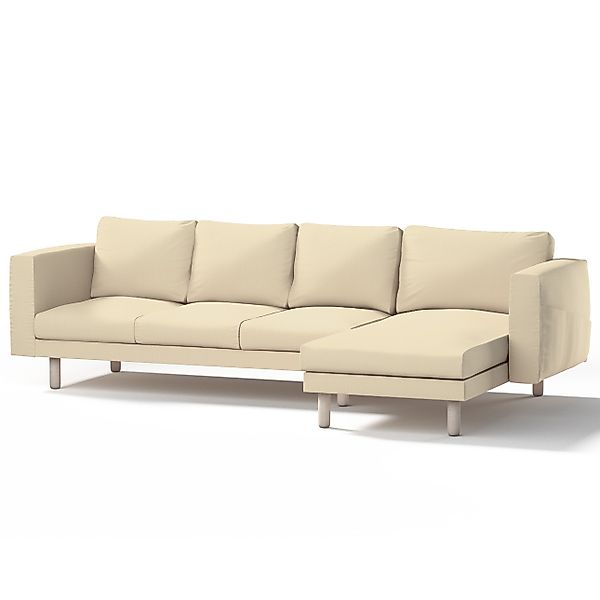 Bezug für Norsborg 4-Sitzer Sofa mit Recamiere, vanille, Norsborg Bezug für günstig online kaufen