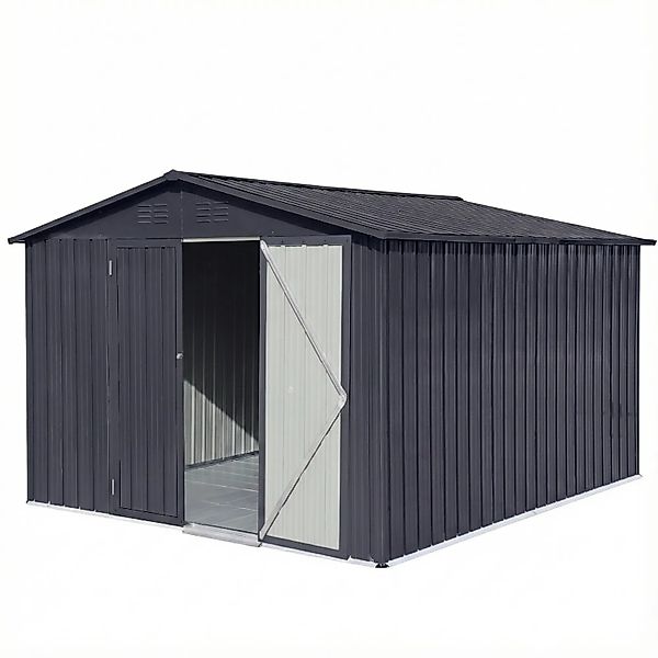 Albatros Gerätehaus XXL  Verzinktes Metall in Anthrazit  Inkl. Schloss & We günstig online kaufen