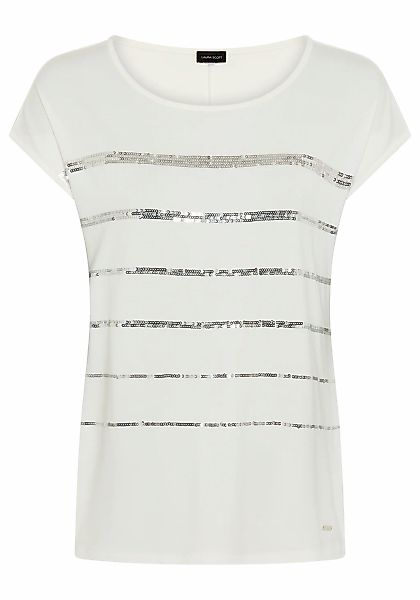 Laura Scott T-Shirt, ärmellos, hüftlang, mit glitzernden Pailletten - NEUE günstig online kaufen