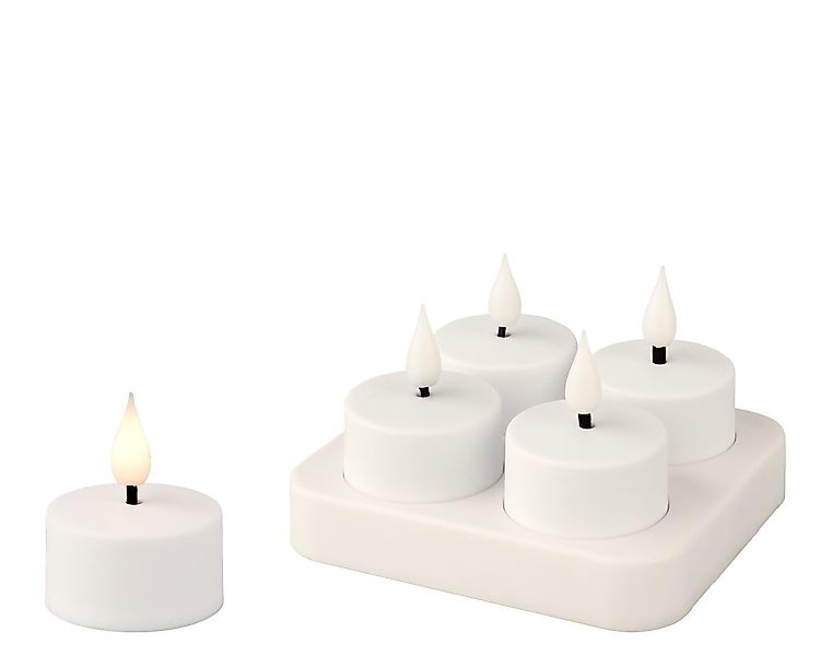 Lumineo LED-Kerze, LED Teelichter mit Timer günstig online kaufen