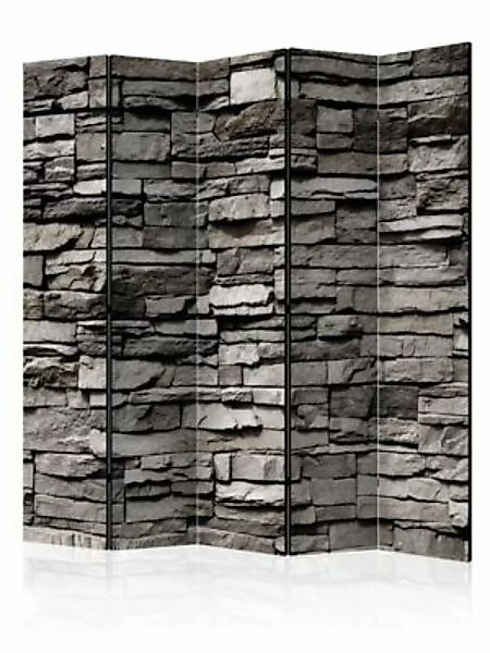 artgeist Paravent Stony Facade II [Room Dividers] grau Gr. 225 x 172 günstig online kaufen