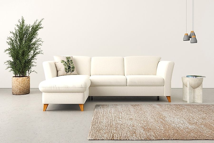 Home affaire Ecksofa "Trelleborg L-Form", Federkern-Polsterung, wahlweise m günstig online kaufen