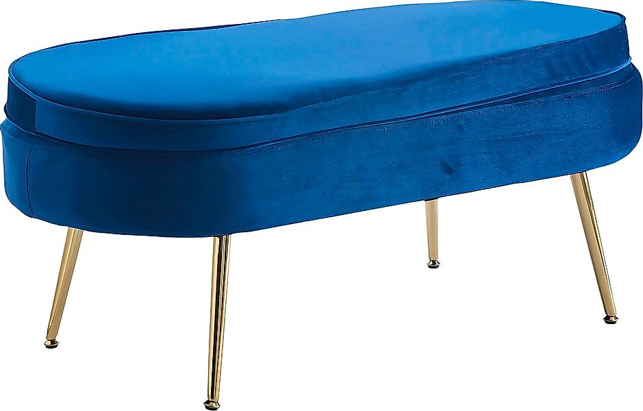 SalesFever Polsterhocker "Clam - Stilvoller Hocker" Elegantes Design in ova günstig online kaufen