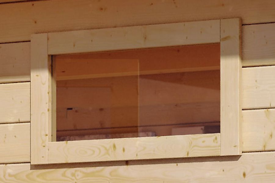 Karibu Saunafenster 40x1220x420 mm Klarglas, für günstig online kaufen