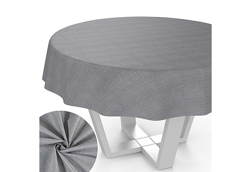 ANRO Tischdecke aus Stoff UNI Farben wasserabweisend Tischtuch Tischwäsche günstig online kaufen