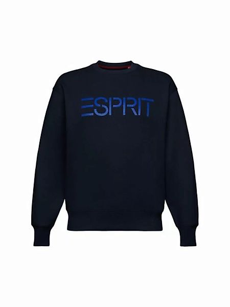 Esprit Sweatshirt Rundhals-Sweatshirt aus Bio-Baumwolle mit Logo (1-tlg) günstig online kaufen