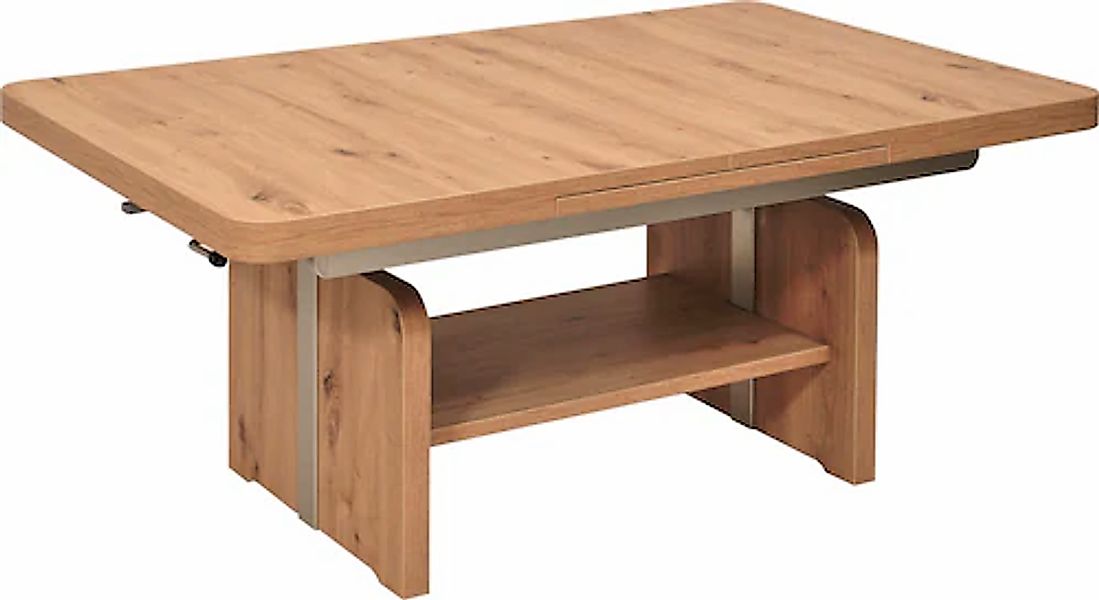 Vierhaus Couchtisch, Platte wildeiche Dekor, ausziehbar, höhenverstellbar günstig online kaufen