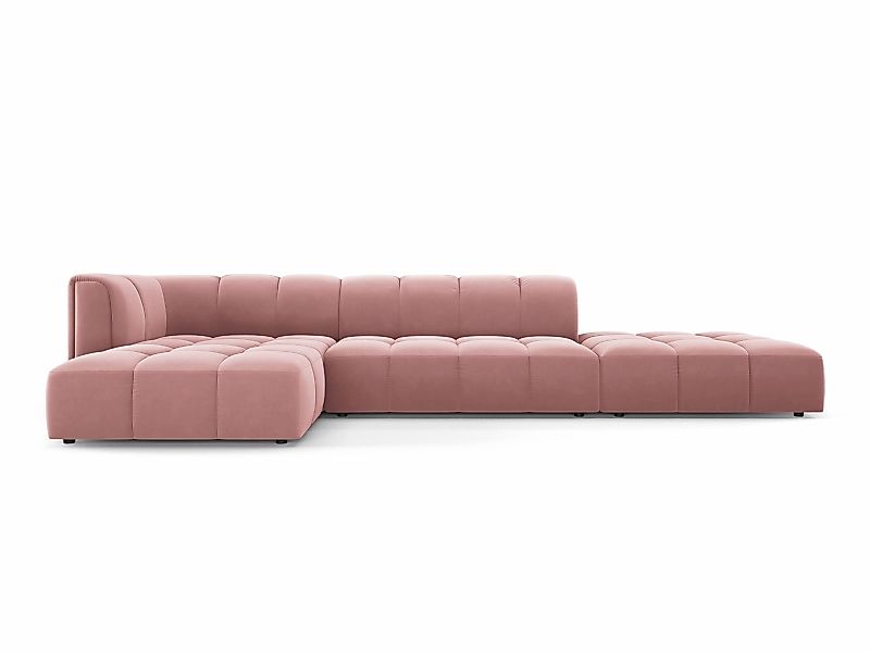 Milo Casa | Ecksofa Francesca Samt links 5-Sitzer günstig online kaufen