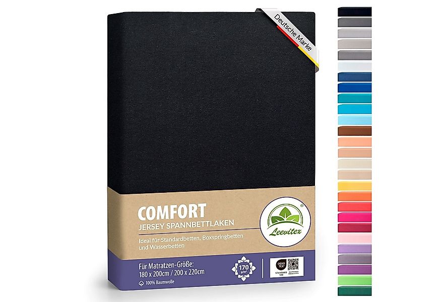 leevitex® Spannbettlaken Spannbettlaken Boxspringbett & Wasserbett Spannbet günstig online kaufen