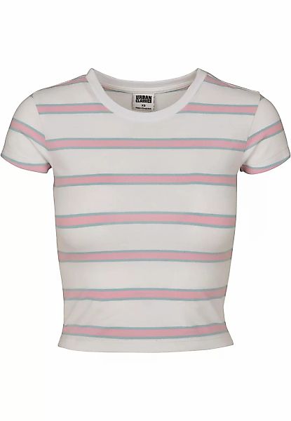 URBAN CLASSICS T-Shirt "Urban Classics Damen Ladies Stripe Cropped Tee", (1 günstig online kaufen