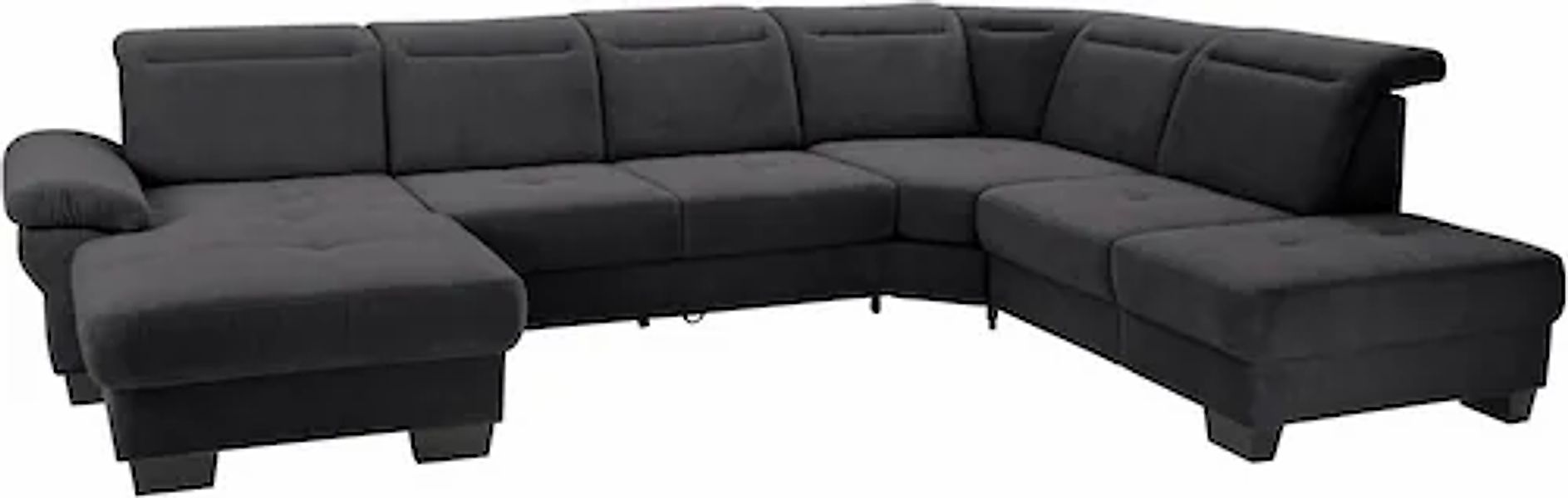 Home affaire Wohnlandschaft »Cornwall U-Form« inkl. Sitztiefenverstellung, günstig online kaufen