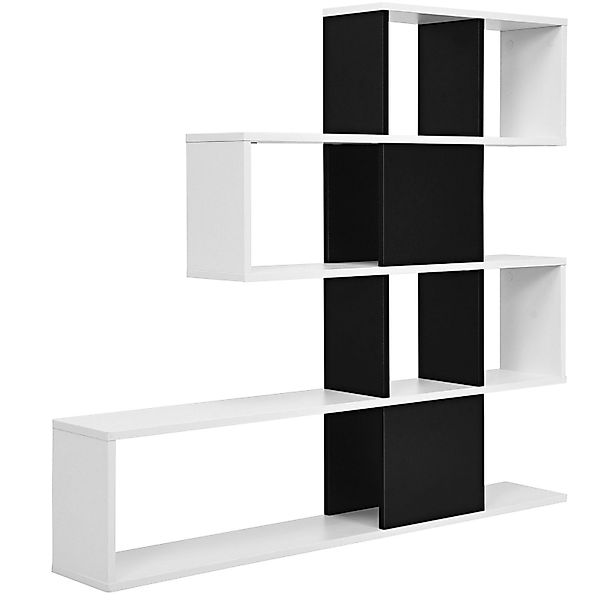 COSTWAY Bücherregal, 5 Etagen Raumteiler, Holz, günstig online kaufen
