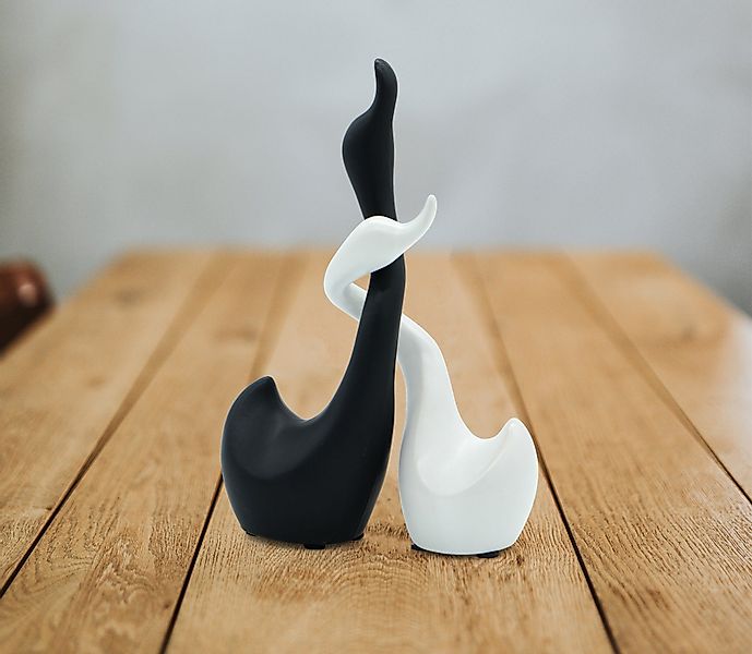 Feinknick Tierfigur Liebevolles Schwanen-Pärchen aus Keramik günstig online kaufen