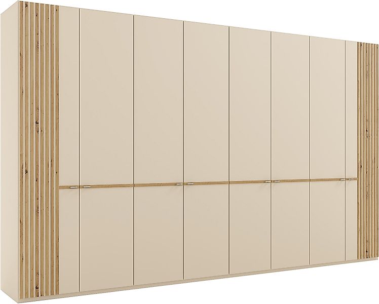Musterring Kleiderschrank "Isabelle" Lamellen in Eiche, Griffe in silber, v günstig online kaufen