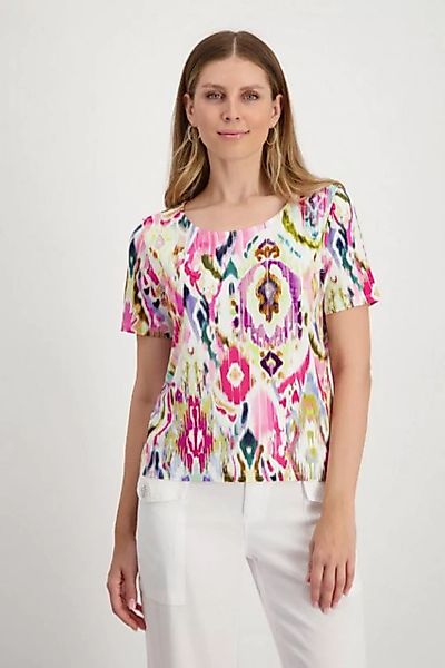 Monari T-Shirt T-Shirt, tropical pink gemustert günstig online kaufen