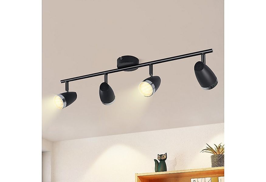 Nettlife LED Deckenstrahler 1/2/3/4 Flammig Modern 4W Schwarz/Weiß Warmweiß günstig online kaufen