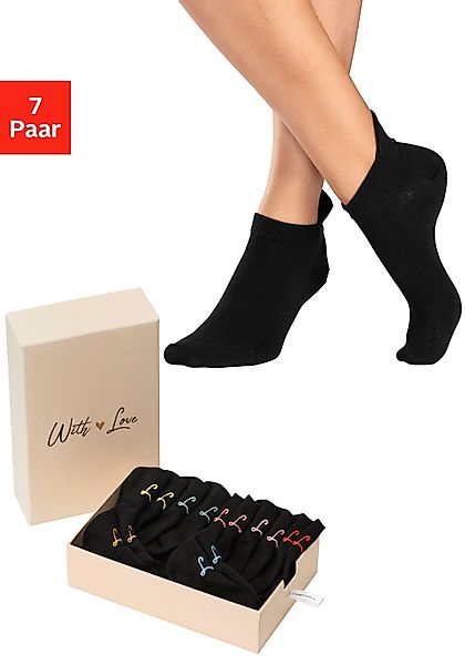 LASCANA Sneakersocken (Box, 7-Paar, Box) mit günstig online kaufen
