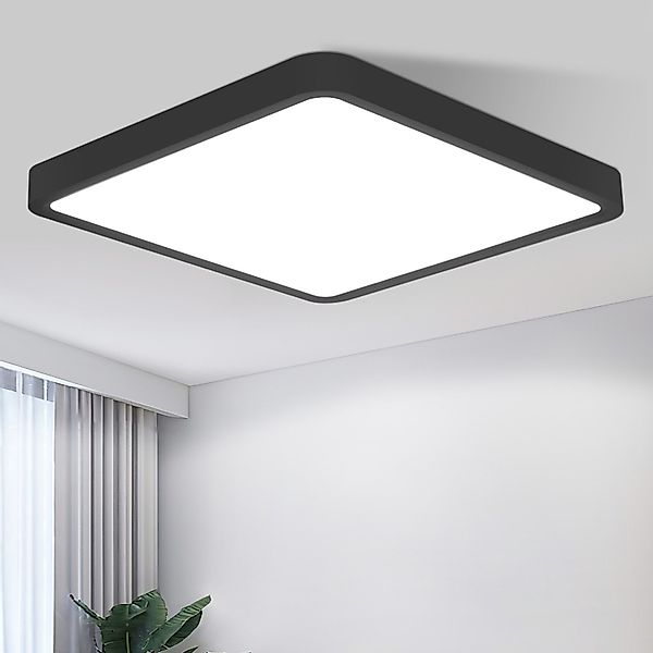 ZMH LED Deckenleuchte Wohnzimmer 23CM Schwarz/Weiß günstig online kaufen