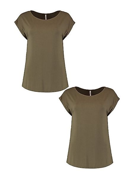 HaILY’S T-Shirt 2er-Set Kurzarm mit Fledermausärmeln günstig online kaufen