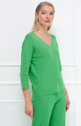 Passioni Strickpullover mit funkelnden Strassdetails günstig online kaufen
