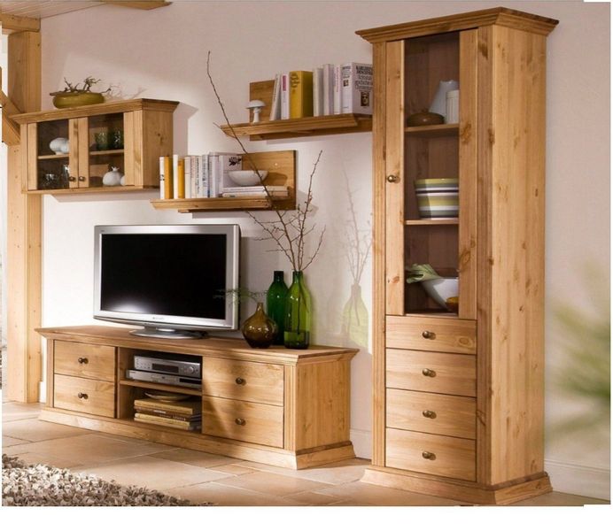 Clever-Moebel Hängevitrine Hängevitrine aus Kiefernholz im günstig online kaufen