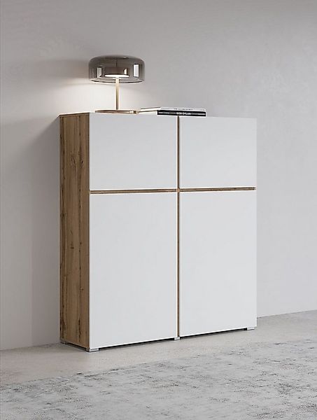 OTTO home Highboard Cross, moderne grifflose Hochkommode mit 4 Türen,Türkom günstig online kaufen