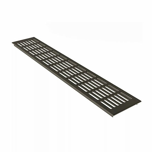 MS Beschläge Zuluftgitter 100 x 500 mm Heizungsdeckel Braun Eloxiert günstig online kaufen