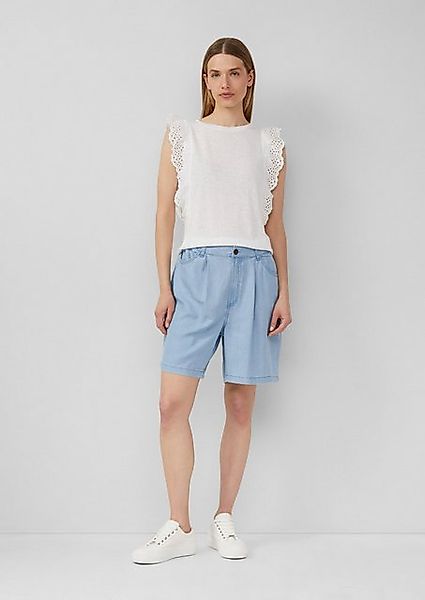 s.Oliver Shorts Fließende Relaxed-Fit-Shorts aus Lyocell mit Elastikbund günstig online kaufen