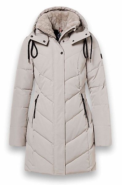 District Wintermantel Zodiac (mit Kapuze, warm, wasserabweisend) beige Dame günstig online kaufen
