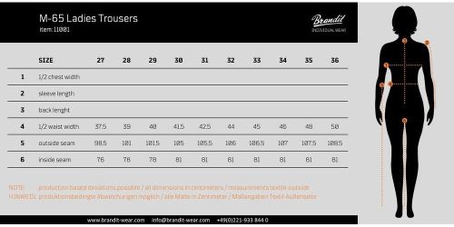 Brandit Cargohose Women M65 Pants günstig online kaufen