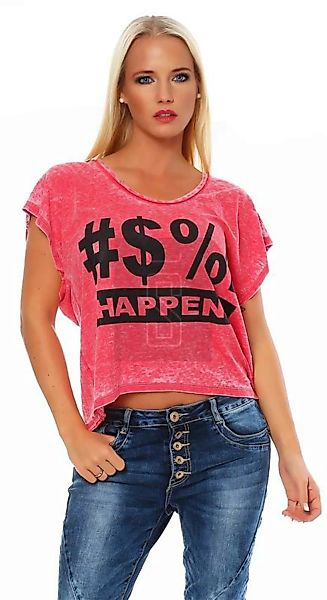 Local Celebrity Damen T-Shirt SHIT HAPPENS günstig online kaufen