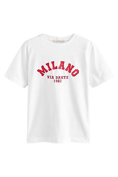 Next T-Shirt Schweres T-Shirt mit Provence-Grafik günstig online kaufen