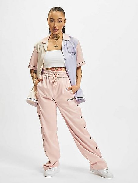 Fubu Stoffhose Fubu Damen FW222-012-1 FUBU Corporate Satin Track Pants (1-t günstig online kaufen