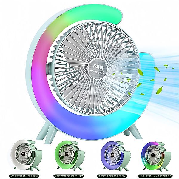 BlingBin Tischventilator 180°Drehbare Desktop Lüfter mit günstig online kaufen