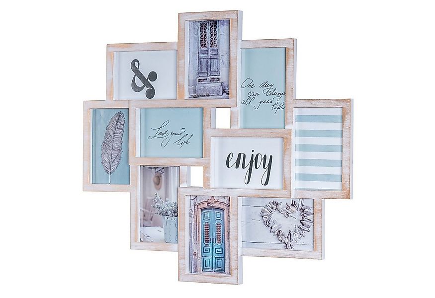 Levandeo® Bilderrahmen Collage, Bilderrahmen Collage 50x55cm 10 Fotos 10x15 günstig online kaufen