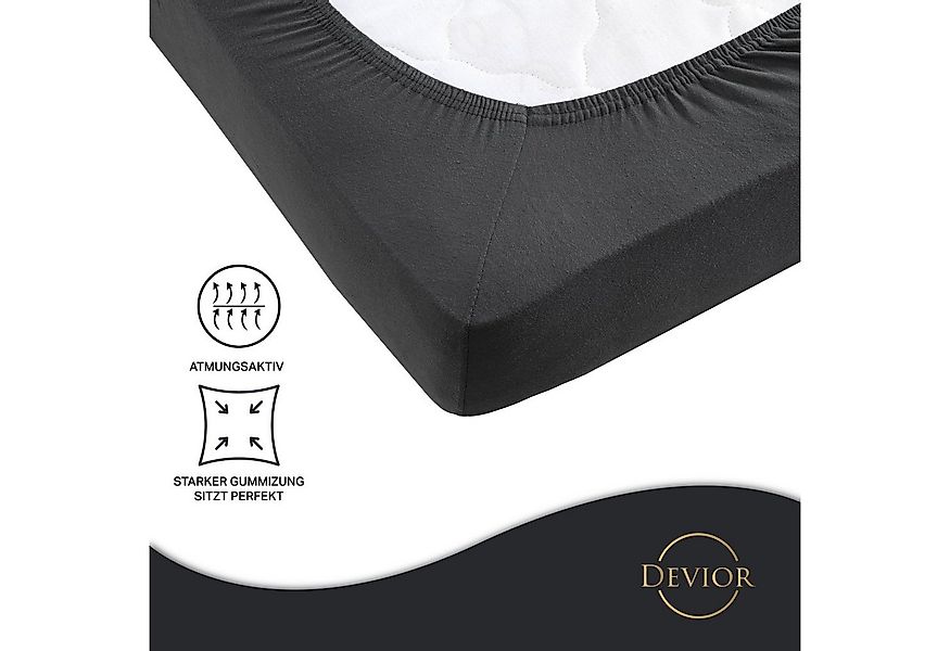 Devior Spannbettlaken Heavy aus 100% Baumwolle mit 160 g/m² - Blickdicht mi günstig online kaufen