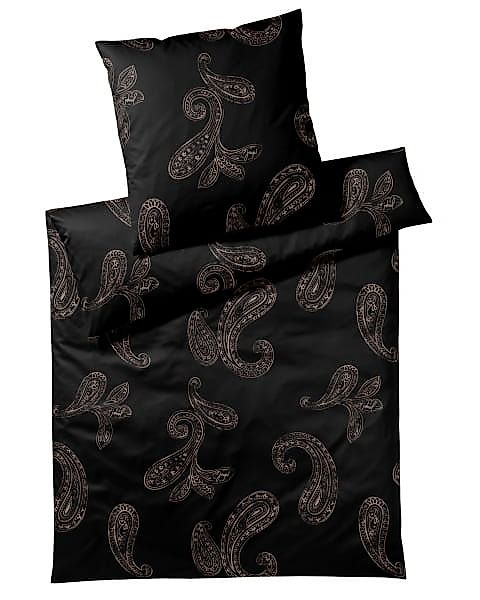 JOOP! Bettwäsche Paisley 4120 - Farbe: Black - 09 - Kissen 40x80 cm günstig online kaufen