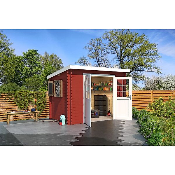 Lasita Holz-Gartenhaus San Jose 175 Schwedenrot 295 cm x 213,1 cm günstig online kaufen