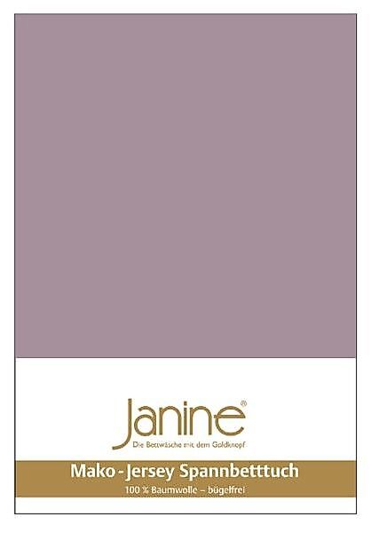 Janine Janine Spanbetttuch Mako-Feinjersey 5007 holunder (530) Größe:  530 günstig online kaufen