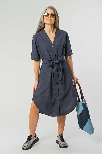 Midi Blusenkleid aus Bio Baumwolle günstig online kaufen