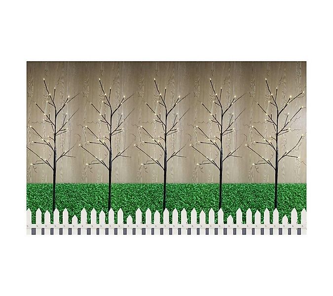 Gartenpirat LED Baum 120 cm 5er-Set warmweiß LED-Lichterkette Weihnachtsdek günstig online kaufen
