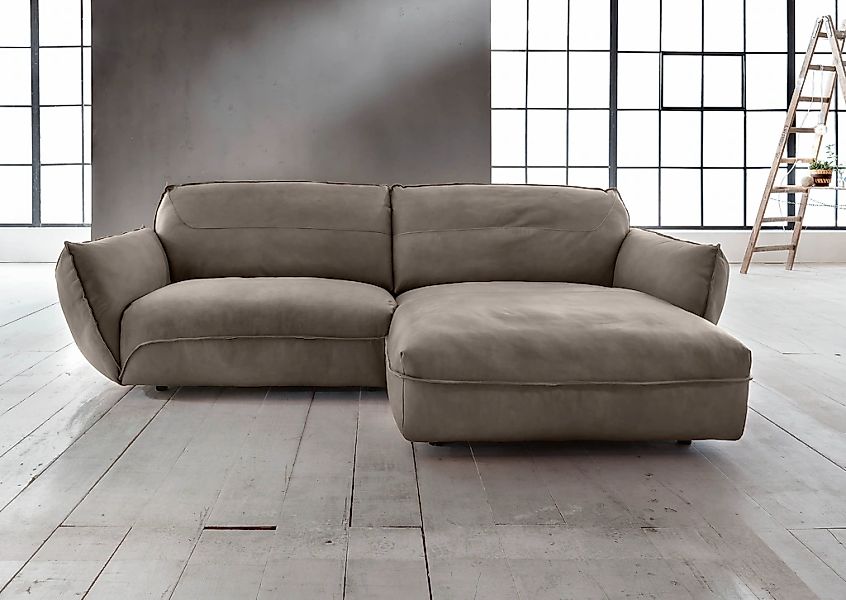 BETYPE Ecksofa "Be Type Be Chilled, Mega Sofa, Bezug: hochwertiges Anilinle günstig online kaufen